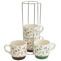 ROSARIO Набор кружек 4 предмета (350 мл) "Botanica" Ф18-032L/4