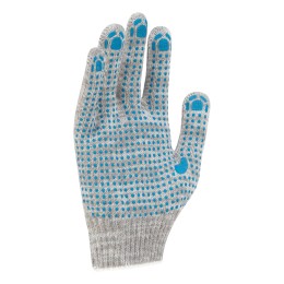Сибртех Перчатки трикотажные, с ПВХ точкой, 5 пар в упаковке, 10 класс Россия 678145