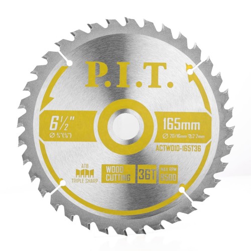 Диск пильный P.I.T. 165x30/20x2,2 мм 36T (ACTW10-165T36)