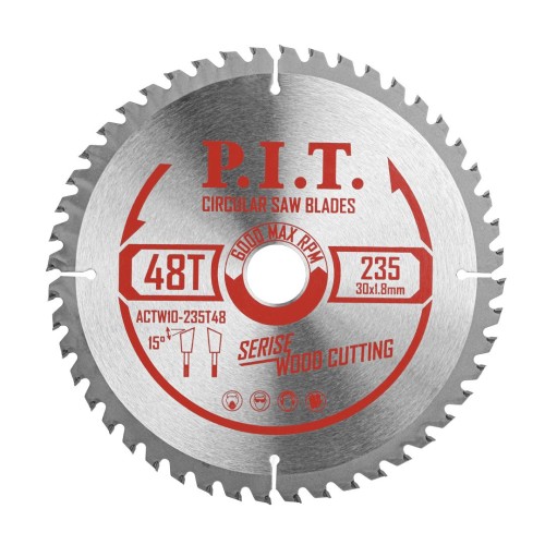 Диск пильный P.I.T. 235x30x2,6 мм 48T (ACTW10-235T48)