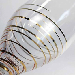 BOHEMIA Набор бокалов для шампанского 200 мл, (2 шт.) Amoroso Золотая спираль 40651/M8441/200