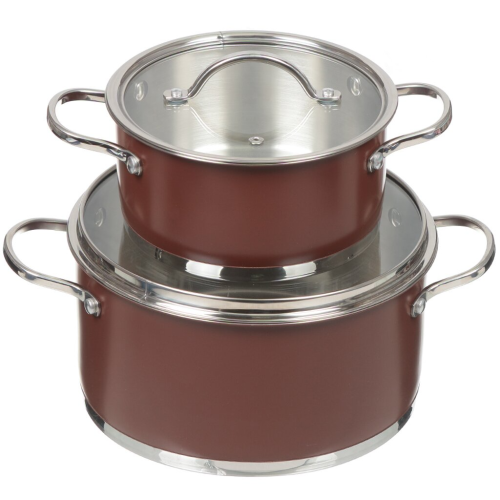 Набор кастрюль Bohmann 4пр. (2,1л, 5,2л) BH-0414