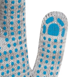 Сибртех Перчатки трикотажные, с ПВХ точкой, 5 пар в упаковке, 10 класс Россия 678145