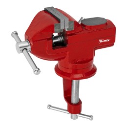 Matrix Тиски слесарные, 50 мм, настольные, поворотные, c наковальней 18675