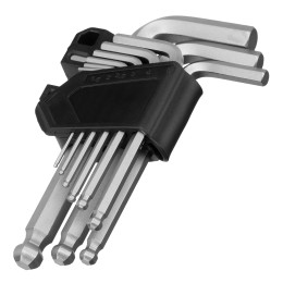 Сибртех Набор ключей имбусовых, HEX, 1,5-10 мм, CrV, 9 шт., с шаром 123627