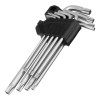 Набор ключей имбусовых Torx-Tempered, TT10-50, CrV, 9 шт., удлиненные Сибртех 123717