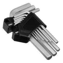 Сибртех Набор ключей имбусовых, HEX, 1,5-10 мм, CrV, 9 шт. 123667