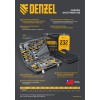 Набор инструментов, 1/2", 1/4", CrV, S2, пластиковый кейс, 84 предмета Denzel 15802