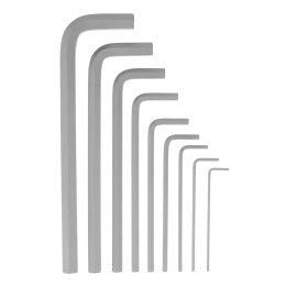 Сибртех Набор ключей имбусовых, HEX, 2-12 мм, CrV, 9 шт., удлиненные 123697