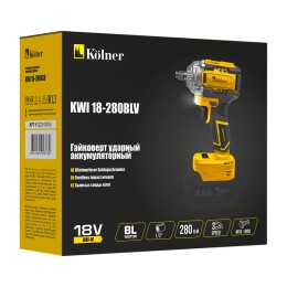 KOLNER Аккумуляторный гайковерт KWI 18-280BLV 18V UNI-M