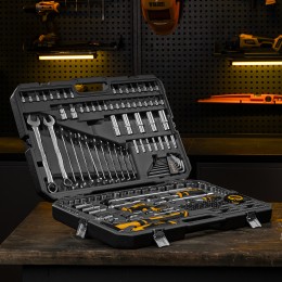 Denzel Набор инструментов, 1/2", 1/4", CrV, S2, пластиковый кейс, 194 предмета 15806