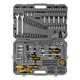 Denzel Набор инструментов, 1/2", 1/4", CrV, S2, пластиковый кейс, 194 предмета 15806