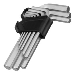 Сибртех Набор ключей имбусовых, HEX, 2-12 мм, CrV, 9 шт. 123677