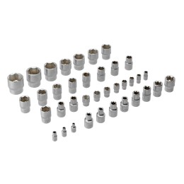 Denzel Набор инструментов, 1/2", 1/4", CrV, S2, пластиковый кейс, 122 предмета 15804