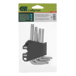 Сибртех Набор ключей имбусовых Torx-Tempered, TT10-50, CrV, 9 шт. 123707