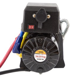 Denzel Лебедка автомобильная электрическая LB-3000.3.6 т, 3.4 кВт, 12 В 52023