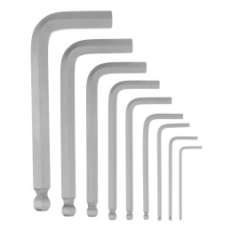 Сибртех Набор ключей имбусовых, HEX, 2-12 мм, CrV, 9 шт., с шаром 123637