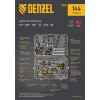 Набор инструментов, 1/2", 1/4", 3/8", CrV, S2, пластиковый кейс, 144 предмета Denzel 15805