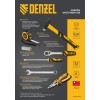 Набор инструментов, 1/2", 1/4", CrV, S2, пластиковый кейс, 84 предмета Denzel 15802