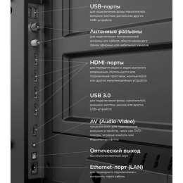 AKAI Телевизор UHD GoogleTV 43 дюйма, черный TA43BU700