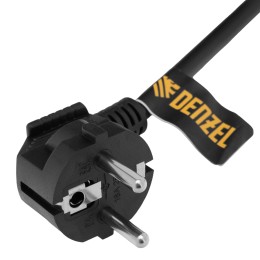 Denzel Шнур сетевой Energy Series, ПВС, 1,5 м, 3 x 1 мм, с неразборной вилкой, черный 37663