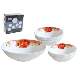 Коралл Набор салатников 7 предметов «Шиповник» 7PCS A9-61100