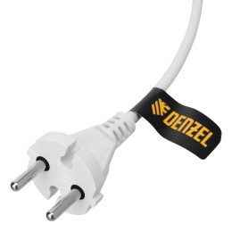 Denzel Шнур сетевой Energy Series, ПВС, 3 м, 2 x 1 мм, с неразборной вилкой, белый 37664
