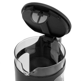 DELTA Чайник электрический 2200 Вт, 1,7 л LUX DE-1017 черный