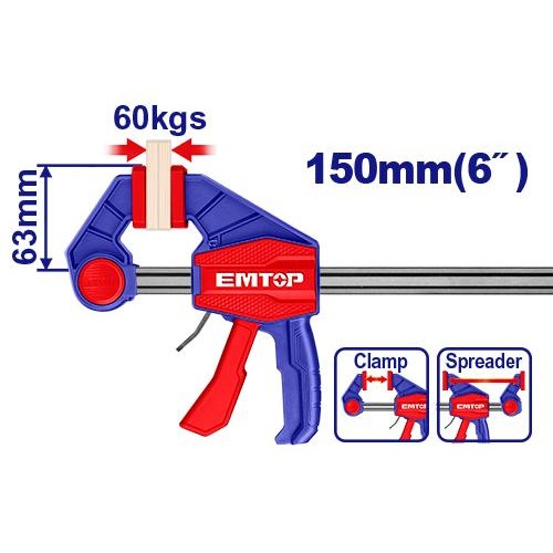 Струбцина универсальная быстрозажимная Emtop ECLPQ60101