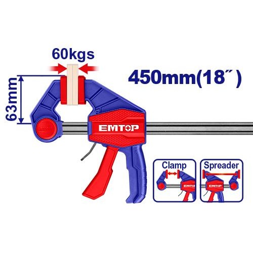 Струбцина универсальная быстрозажимная Emtop ECLPQ60301