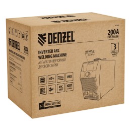 Denzel Аппарат инвертор. дуговой сварки SDR-205 Ultra, 200 А, ПВ 60% 94360