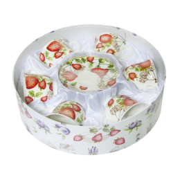 DELTA Набор чайный 12пр. Клубника, чашка  220 мл, в подарочной упаковке MFK07781