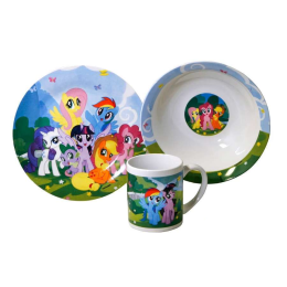 DELTA Набор посуды 3 предмета детский My Little pony MLPS3-2