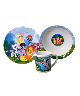 DELTA Набор посуды 3 предмета детский My Little pony MLPS3-2