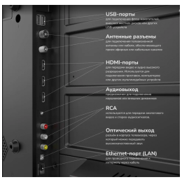 AKAI Телевизор UHD Смарт 43 дюйма, черный TA43BU500