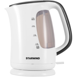 Starwind Эл.чайник SKG3025 2.5л. 2200Вт белый/серый