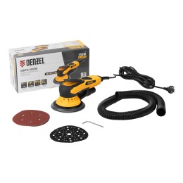 Denzel Машина шлифовальная орбитальная бесщет OS-150-BL, 350 Вт, 4000-10000 об/мин 27606