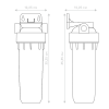 Корпус фильтра магистральный SL10 1/2"