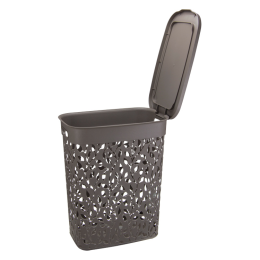 М-ПЛАСТИКА Корзина для белья 35 л ФЛОРА ФРАНЦУЗСКИЙ СЕРЫЙ М 2620