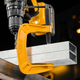 Denzel Струбцина G-образная, усиленная, 75 мм 20642