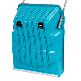 Palisad Скрепер-волокуша для уборки снега, полипропилен, колеса, 595х715х1445мм, рукоятка с ПВХ, LUXE 61694