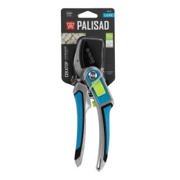 PALISAD Секатор с наковальней, 215 мм, регулировка захвата, трехкомпонентные рукоятки, LUXE 60461