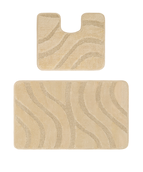 Maximus Набор ковриков для ванной 50*80+40*50 BEIGE 2540 диз. 4976