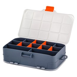 DELTA Органайзер для мелочей Blocker Expert 8" двухсторонний BR383210026 серо-свинцовый/оранжевый