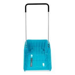 Palisad Скрепер-волокуша для уборки снега, полипропилен, колеса, 595х715х1445мм, рукоятка с ПВХ, LUXE 61694