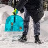 Лопата для уборки снега поликарбонат, 340х385х1340 мм, алюминиевый черенок, LUXE Palisad 61691