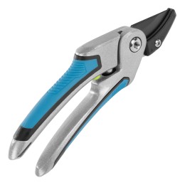 PALISAD Секатор с наковальней, 215 мм, регулировка захвата, трехкомпонентные рукоятки, LUXE 60461