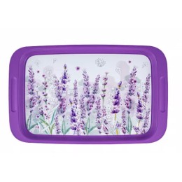 ПОЛИМЕРБЫТ Поднос Lavender МАЛЫЙ 430*268*20мм 10144