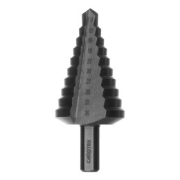 Сибртех Сверло ступенчатое по металлу, 9-12-15-18-21-24-27-30-33-36 мм, 723014