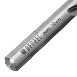 Denzel Набор сверл по металлу, 1-10 мм, Р6М5-TiN, Golden Tip, 19 шт 723003